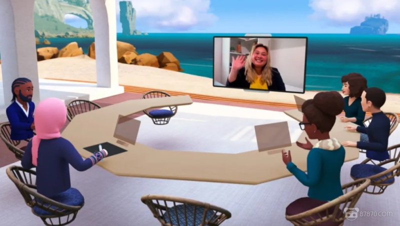 VR办公应用Horizon Workrooms发布更新，加入海滩环境和击掌互动